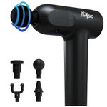 Dr Physio Supervolt 1023 Pro Deep Tissue Massage Gun, Full Body Massager Machine for Pain Relief, Muscle Massage & Body Relaxation, Faster Muscle Recovery, Rechargeable, Cordless, Portable (Matte Black)