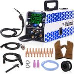 Reboot MIG Welder 200AMP 230V 5-in-1 Multiprocess Machine| Gas/Gasless/Lift TIG/Stick/Spot | Inverter with Large LED Display | Upgraded RBM2000 with Free Welding Gloves