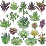 Miltonson Artificial Succulent Plants - Fake Succulent Plants - Double Flocked - Realistic Textured Cactus - Succulent Plants - Mini Feaux Succulents - Succulent Plants - 18 Pieces - Succulent Plants