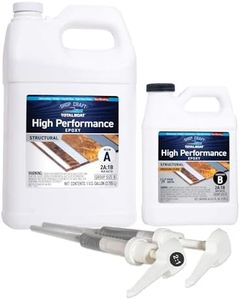 TotalBoat High Performance Epoxy Kit - Crystal Clear Marine Grade Resin and Hardener for Woodworking, Fiberglass, Wooden Boat Building and Repairs (1.5 Gallon, Medium)