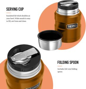 Thermos Stainless King Food Flask, 470ml – Insulated Lunch Container