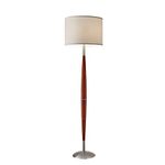 Adesso 3341-13 Hudson Floor Lamp, One Size, Dark Maple