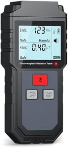 MTHKLO Electromagnetic Radiation Tester, Household Radiation Detector, Digital Electromagnetic Radiation Detector Dosimeter Tester EMF Meter Counter Smart Sensor Digital LCD-Gray&Black