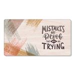 TheYaYaCafe Diwali Christmas Gifts Motivational Quote Printed Large Gaming (3mm) Mousepad for Computer, PC, Laptop - Mistakes are Proof That You are Trying