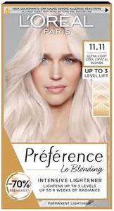 L'Oreal Paris Preference Hair Dye, Luminous Permanent Rich Hair Colour, Long Lasting Brilliance, Achieve Radiant, Salon-Inspired Results, Shade: 11.11, Venice