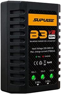 SUPULSE LiPo Battery Charger 2S-3S RC Balance Charger AC 7.4-11.1V 10W Upgrade Version B3AC Pro Compact Charger RC Car Charger for XHR Plug Battery(B3V2)