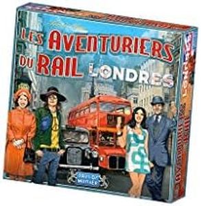 LOS AVENTUEROS del RIL: Londres AÑOS 70 - Juego de Mesa para niños Desde 8 años - 2 a 4 Jugadores - 10 a 15 min - Juego de Estrategia - Versión compacta Independiente en francés - Days of Wonder
