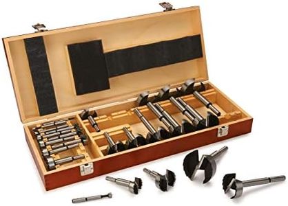 Woodriver High-Carbon Steel Forstner 24-Piece Bit Set