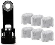 Goldtone (6 Pack) Charcoal Water Filters + Water Filter Holder Combo - Replaces Keurig 1.0 and BREVILLE Activated Carbon Water Filters and Holders