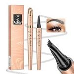 Eyebrow Pencil,Grey 4-Point Micro-Fork Tip Eyebrow Pen,Smudge-Proof Portable Microblading Eyebrow Pencil,Eye Makeup Long-Lasting Waterproof To Create Exquisite Natural Eyebrow Hair for Women