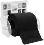 Peace and Loft Toilet Paper Holder One Roll Tissue Dispenser Suction Mounted