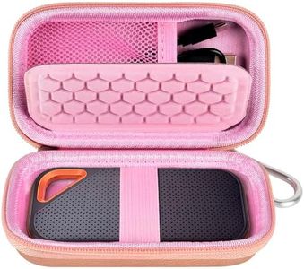 Hard Case Compatible with SanDisk Extreme PRO 500GB 1TB 2TB 4TB Portable External SSD. Carrying Travel Holder for Crucial X8 Solid State Drive (Box Only)-Rose Gold