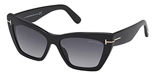 Tom Ford UV Protected Black Cat Eye Full rim Sunglasses for Women - FT0871 56 01B