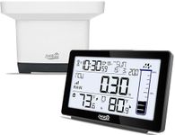 Wireless Rain Gauge Outdoor with Th
