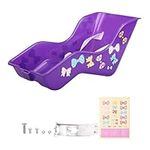 Doll Bike Seat with DIY Stickers Doll Seat for Girls Bike Suitable for 12-20-Inch Kid's Bike Doll Carrier for Kids Bike Accessories Girls Purple Baby Doll Accessories