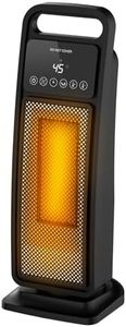 Cobuy 2000W Ceramic Heater, Electric Space Heater with Thermostat, Portable Home Heater for Office Room Bedroom Use