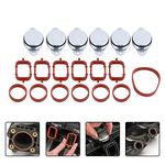 inlet manifold gasket m57 Swirl Flap flaps delete, 6x 33mm Diesel Swirl Flap Blanks Bungs Intake Gaskets Kit for 320d 330d 520d 525d 530d 730d