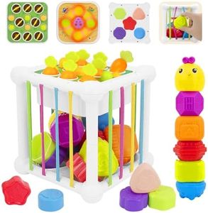 BYFWH 6 in 1 Montessori Learning Activity Cube Baby Toys,Sensory Educational Toys for Toddlers 18-48 Months Educational Learning Activities, Busy Cube Activity Table for 1 Year Old