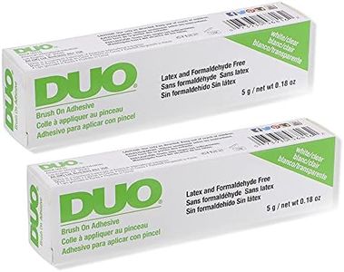 DUO Brush-On Eyelash Glue – Clear Lash Adhesive for False Lashes, Long-Lasting Duo Lash Glue with Precision Brush, 0.18 oz, 2-Pack
