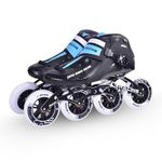 Sh Racing Rover-1 Professional Carbon Inline Speed Skates, 5-Layer Boot, ABEC-7 Bearings (100mm, 39 (24.4cm))
