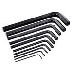 Rolson 40352 10 pc 1.5-10 mm Hex Key Set