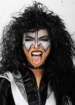 Magic Box 1980s Rockstar Kiss Style Black Demon Wig