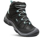 KEEN Women's Circadia Mid Height Polar Hiking Boot, Black/Cloud Blue, 12 M (Medium) US