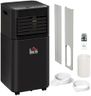 HOMCOM Portable Air Conditioner, 8,000 BTU Portable AC Unit with Cool, Dehumidifier, Fan, Sleep Modes, Remote Control, 24H Timer, Window Kit, 344 Sq. ft for Home, Office, Black