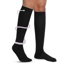 EZYFIT Travel Flight Socks | Compression Socks 15-20 mmHg | Relieves Tired and Aching Legs, Pain and Swellings | Ideal for Pregnant Women Desk Job Workers, and Long Hour Standing (Medium)