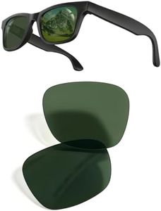 Polarized Replacement Lenses for Ray-Ban Meta, Compatible with Wayfarer Glasses Gen 2 RW4006 50mm & RW4008/RW4012 53mm
