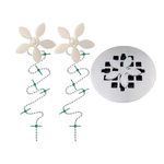 DrainWig Shower Drain Hair Catcher, Disposable Drain Protector, Flower, 2 Pack