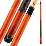 Viking Valhalla 100 Series with Irish Linen Wrap 2 Piece 58" Pool Cue Stick VA119 (18oz, Autumn Orange)