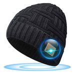 Stocking Fillers Bluetooth Beanie Hat - Women Mens Gifts Christmas Eve Box Fillers, Xmas Gifts Music Hat with Stereo Speakers & Mic Unique Tech Secret Santa Gifts for Men Mom Her Teens Boys Girls