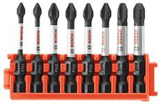 Bosch CCSPHV208 8Piece Impact Tough Phillips 2 In. Power Bits with Clip for Custom Case System