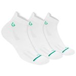 BAMBOS Bamboo Cotton Bamboo Ankle Length Socks For Men Anti-Microbial Ultra Soft Padded Ankle Socks, Pack Of 3 Eco White