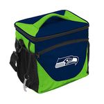 Logo Brands NFL Seattle Seahawks 24 Can Cooler, One Size, Navy