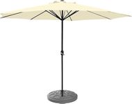 10ft Patio Umbrella Large Outdoor Cantilever Umbrella | 8 Ribs, Crank System | UV Protection for Garden, Deck, Backyard, Pool (Base Not Included)