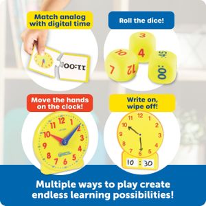 Learning Resources Time Activity Set – Educational Clock Toy for Kids