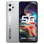 5G Unlocked Cell Phones Canada, UMIDIGI F3 Pro 5G Android 13 Unlocked Phone, 8+256G, 6000mAh Unlocked Smartphones Canada, 6.6" HD+ Screen Android Phone, 48MP+16MP Camera/18W Fast Charging/NFC/GPS