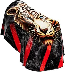 Professional Barber Cape - Hair Cutting Cape with Adjustable Neck Closure, Salon Quality Styling Cape for Hairdressers and Barbers - Lion