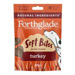 Forthglade Natural Dog Treats - Grain Free Soft Bites Turkey (8 x 90g) Resealable Bags