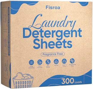 Laundry Detergent Sheets Travel Eco-friendly 300 Loads Fisroa Clothes Washing Detergent Sheets Plastic-Free Washer Sheets, Laundry Sheet Strips Tablet