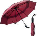 Mr. Pen- Windproof Travel Umbrella, Red, Automatic Umbrellas for Rain, Compact Umbrella, Travel Umbrella Compact, Umbrella Windproof Umbrella, Umbrellas for Rain Windproof, Portable Umbrella