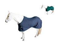 Derby Originals Classic Fleece Cooler All Season Horse Sheet & Blanket Liner | Stables & Outdoor Use (Navy, 72")