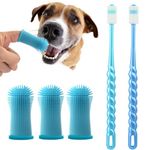 Dog Toothbrush, Dog Finger Toothbrush, 360 Degree Silicone Dog Toothbrush for Dog Dental Care, Easy Dog Cat Puppy Teeth Cleaning 5Pack