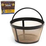 GOLDTONE 8-12 Cup Reusable Basket Style Filter, Replacement for Black + Decker Coffee Makers and Machines, BPA Free, Replaces Paper Filters (1 Pack)