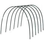 Gardzen Garden Hoops, DIY Greenhouse Hoops for Raised Beds, Row Cover, Garden Netting 24PCS