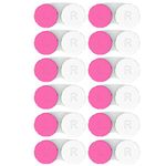 Axim USA Contact Lens Cases 12 Pack. One Year Supply. Protect Your Eyes by Changing Your Contact Lens Case Monthly. CE (Pink01)