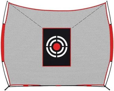Golf Practice Hitting Nets for Backyard Driving Indoor Use Heavy Duty Practice Golf Driving Pitching Nets for Backyard Premium Portable Golfing Ball Netting Cages with Frame and Target