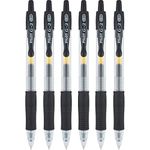 Pilot G2 Retractable Rollerball Gel Pens, Ultra Fine Point, 0.38mm, Black Ink, 6 Count